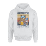 Snowboard Bear Snowboard Drink And Know Things - Standard Hoodie - PERSONAL84