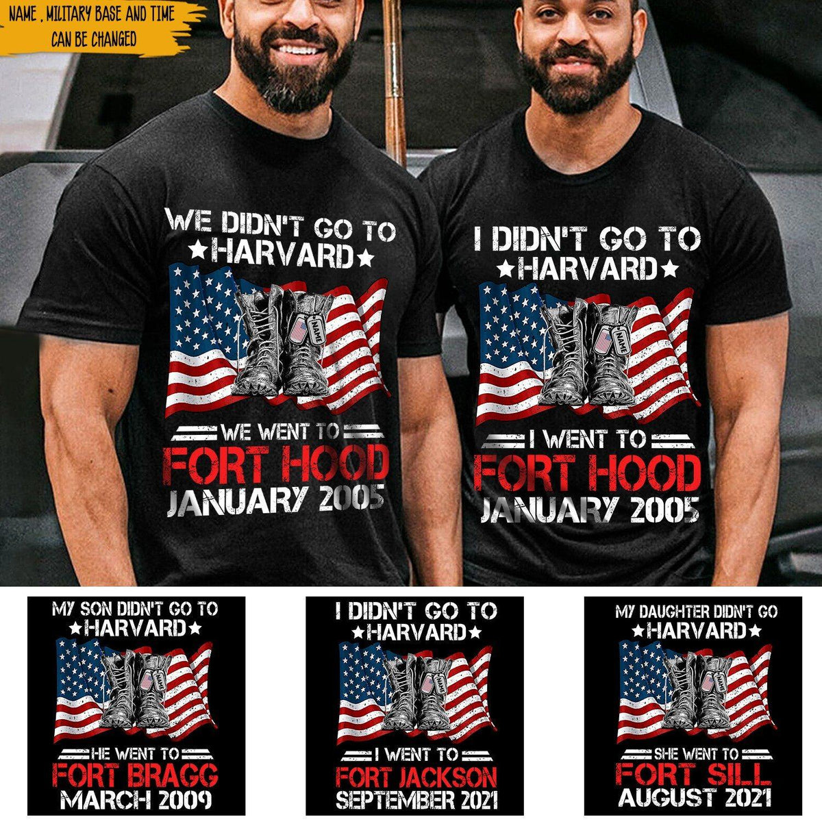 Soldier Custom Shirt I Didn't Go To Harvard I Went To Fort Benning Personalized Gift - PERSONAL84