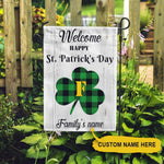 St. Patrick's Day Custom Welcome Lucky Family Happy St.Patrick's Day Personalized Gift - PERSONAL84
