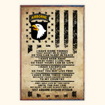 Veteran Custom Poster I Am And Always Be A U.S. Veteran Personalized Gift