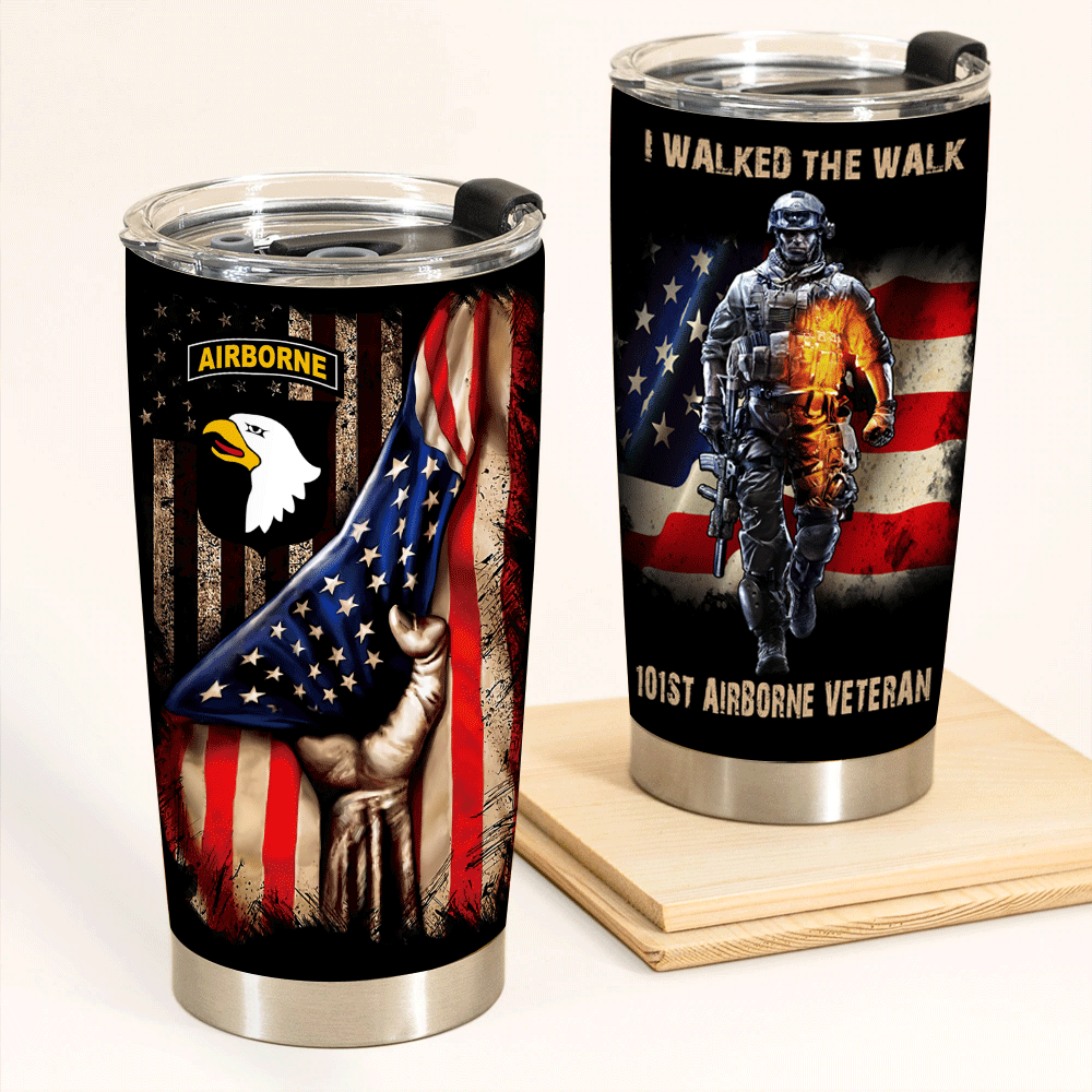 Veteran Custom Tumbler I Walked The Walk Personalized Gift