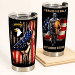 Veteran Custom Tumbler I Walked The Walk Personalized Gift
