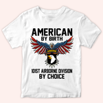 Veteran Custom Shirt American By Birth Veteran By Choice Personalized Gift