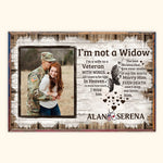 Veteran Custom Poster I'm Not A Widow Personalized Gift for Memorial Day