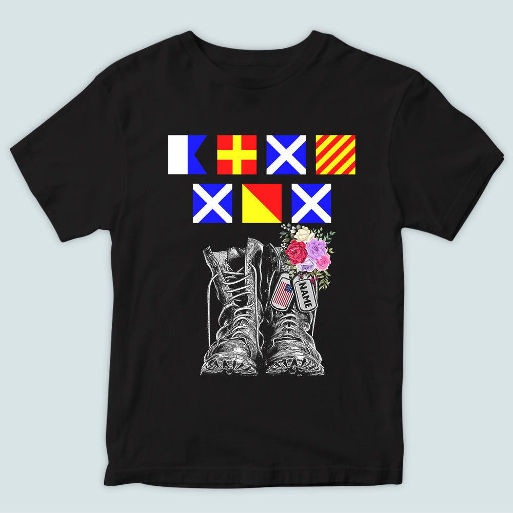 Veteran Mom Custom Shirt NATO Alphabet Personalized Gift for Mother's Day