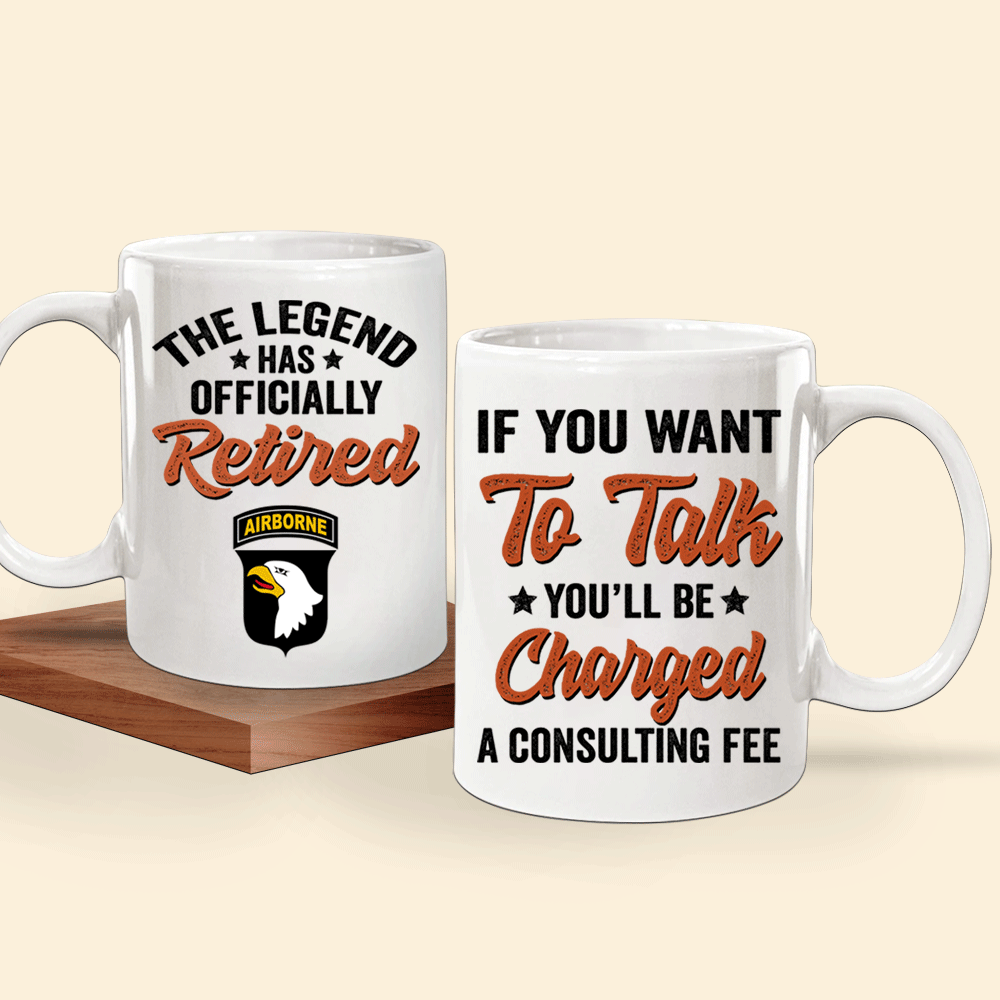 Veteran Custom Mug The Legend Has Offcially Retired Personalized Gift