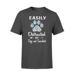 Succulent, Dog Easily Distracted By Dogs And Succulents- Standard T-shirt - PERSONAL84