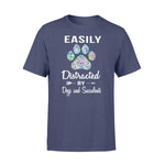 Succulent, Dog Easily Distracted By Dogs And Succulents- Standard T-shirt - PERSONAL84