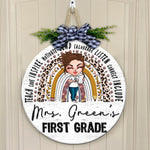 Teacher Custom Sign Teach Love Inspire Personalized Gift - PERSONAL84