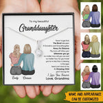 To My Granddaughter Custom Necklace I Love You Forever Personalized Gift - PERSONAL84