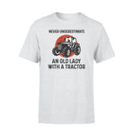 Tractor An Old Lady Who Drives Tractor - Standard T-shirt - PERSONAL84