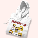Dad Custom Shirt Property Of My Kids Personalized Gift