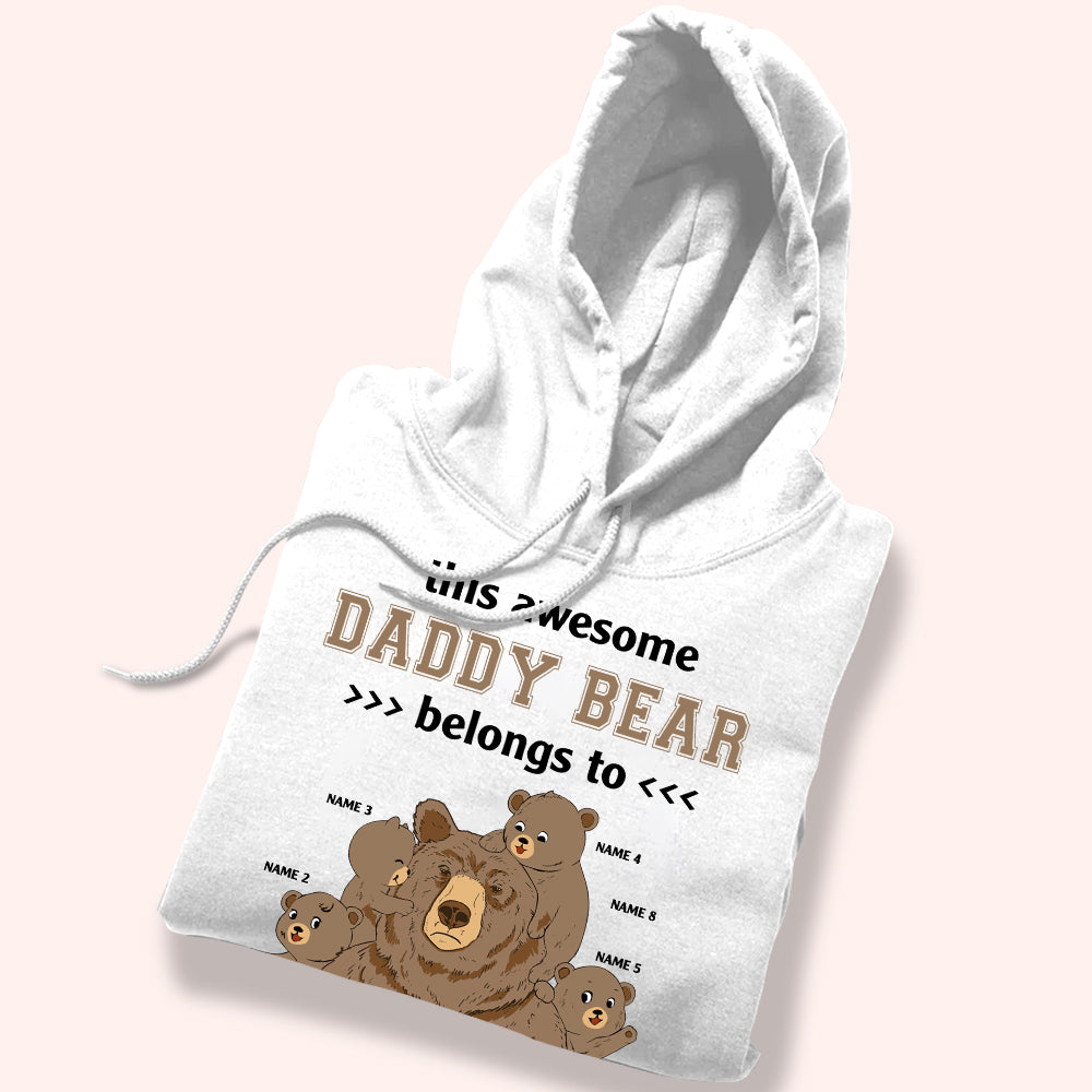 Dad Custom Shirt This Awesome Papa Bear Belongs To Personalized Father's Day Gift
