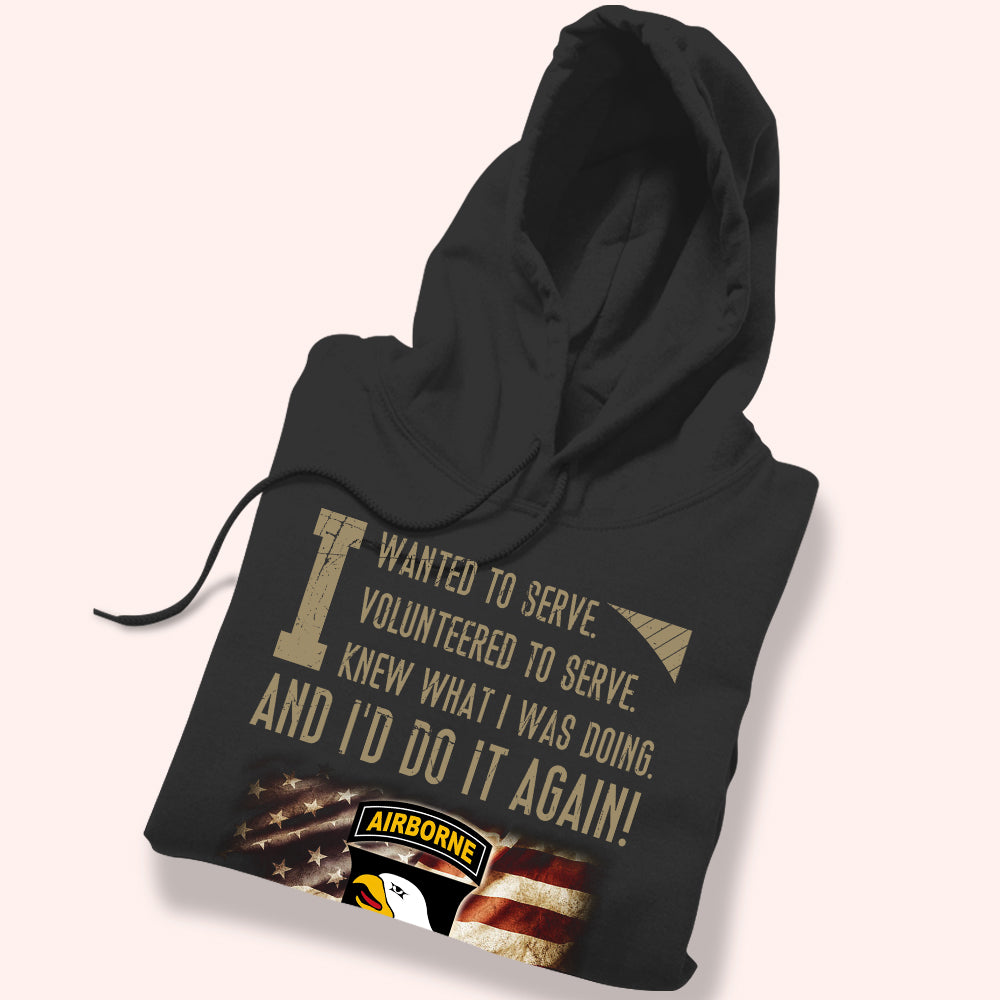 Veteran Custom Shirt I Wanted Served And I'D Do It Again Personalized Gift