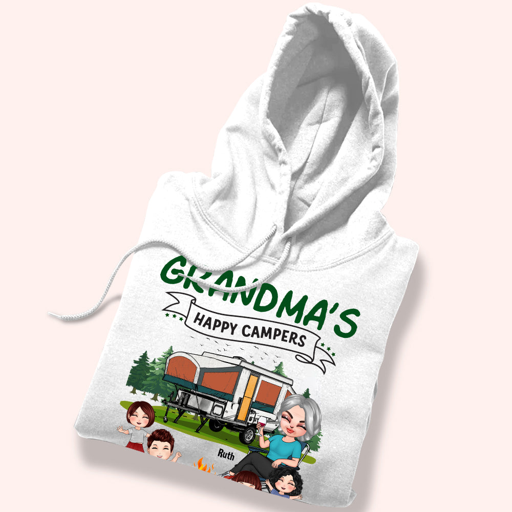 Camping Custom Shirt Grandma's Happy Campers Personalized Gift