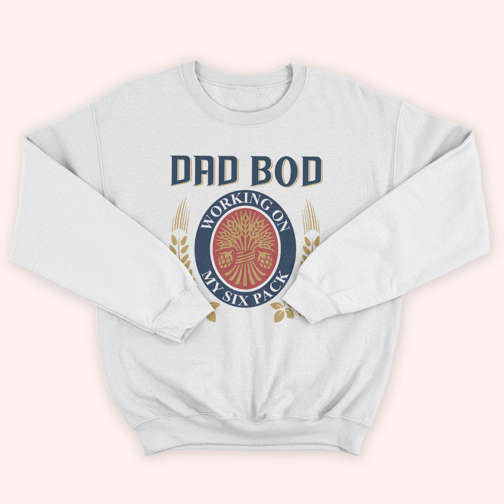 Dad Custom Shirt Working On My Six Pack Personalized Gift