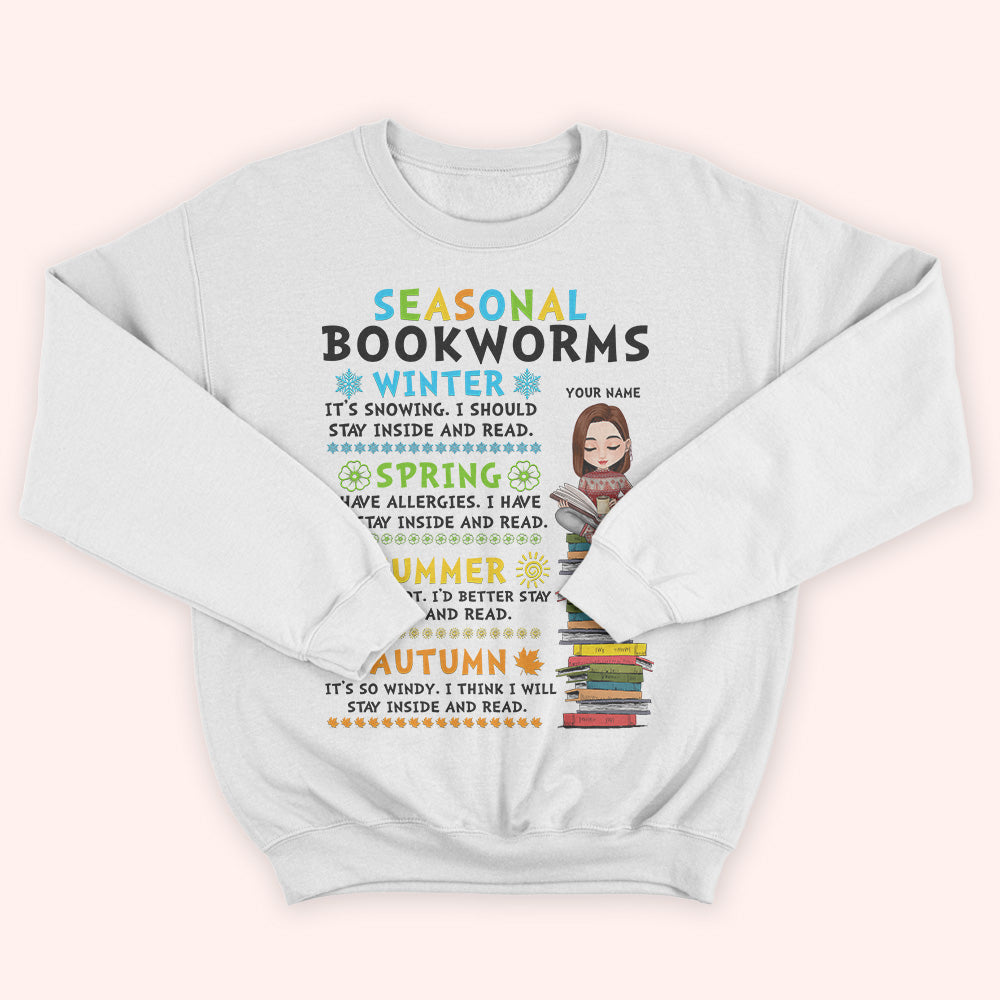 Book Reader Custom Shirt Seasonal Bookworms Personalized Gift For Book Lover