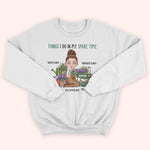Gardening Custom Shirt Things I Do In My Spare Time Personalized Gift