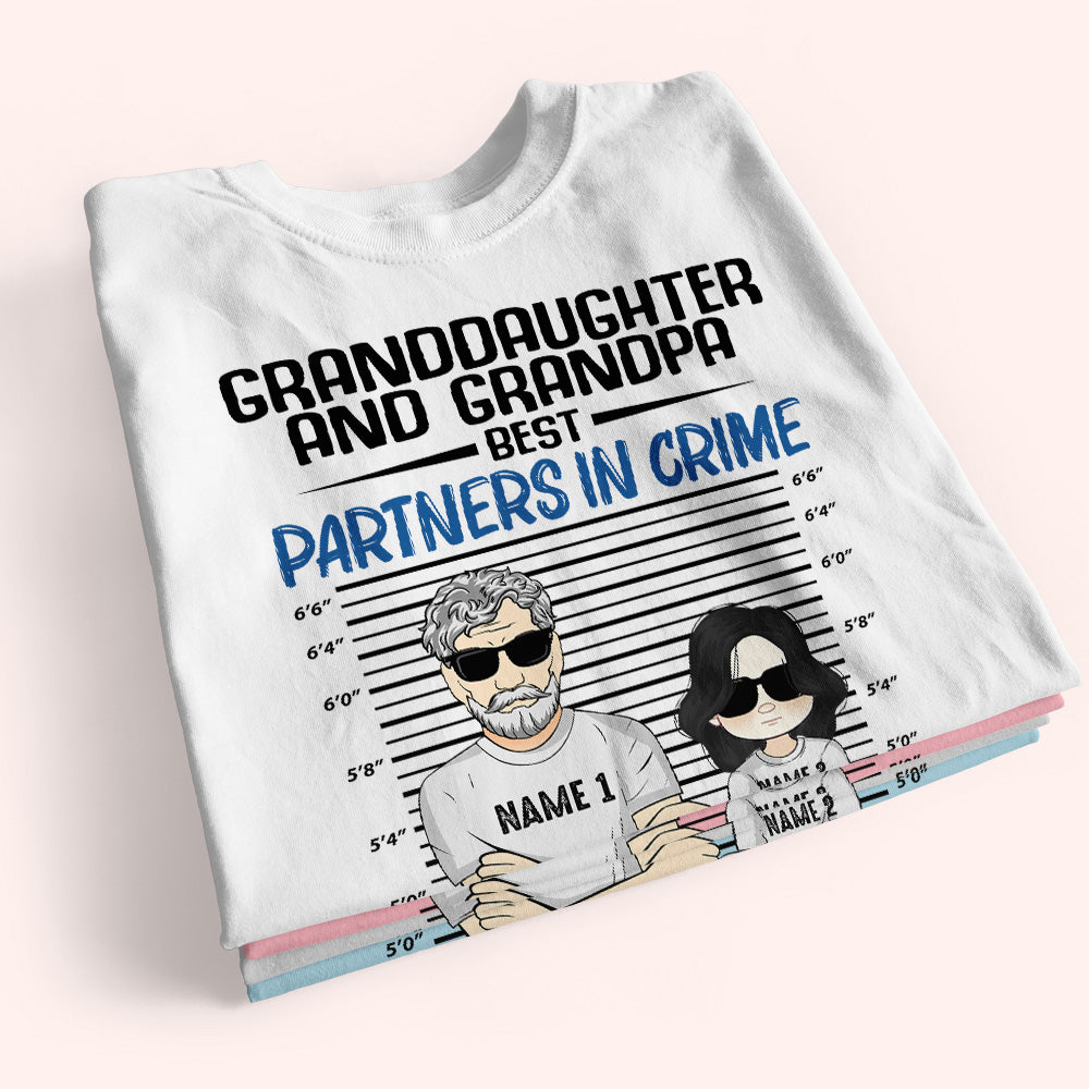 Grandparent With Grandkid Custom Shirt Best Partner In Crime Accomplice And Alibi Personalized Gift