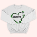 Grandma Custom Shirt With Grandkids Name Patrick's Day Personalized Gift