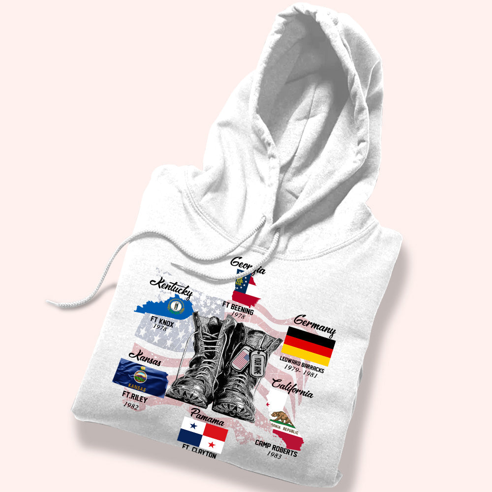 Veteran Custom Shirt Been There Done That And Damn Proud Of It Combat Boots Personalized Gift