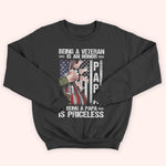 Veteran Custom Shirt Being A Veteran Is An Honor Being A Papa is Priceless Personalized Gift