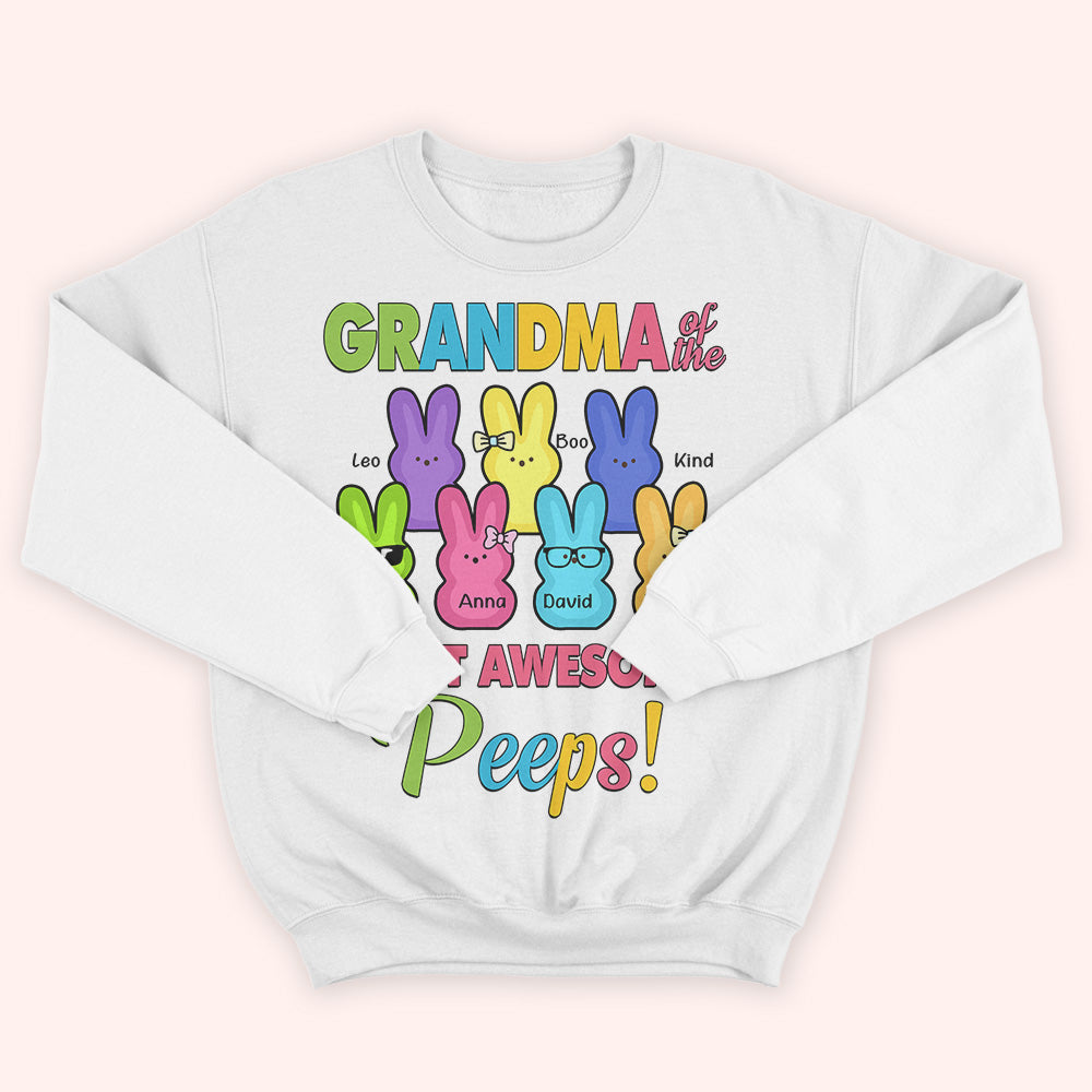 Easter Custom Shirt Grandma Of The Most Awesome Peeps Personalized Gift