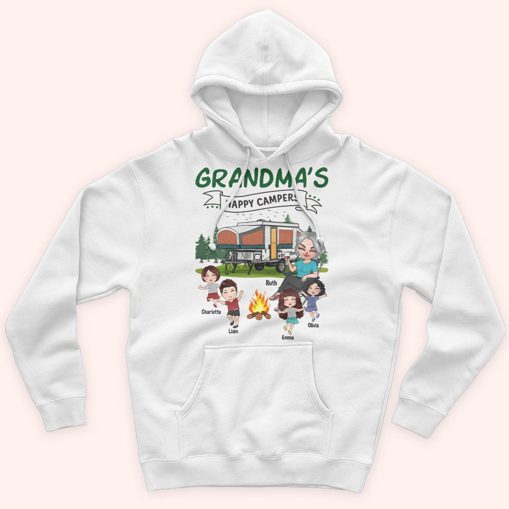 Camping Custom Shirt Grandma's Happy Campers Personalized Gift