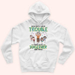 Grandma And Grandkids Custom Shirt Apparently Trouble When We're Together Personalized Gift