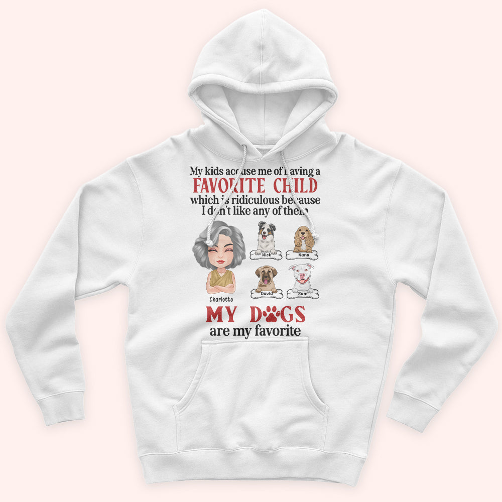 Dog Mom Custom Shirt My Dogs Are My Favorite Personalized Gift