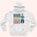 Dad Custom Shirt Being A Dad Is Being Grumpy Farting Knowing A Lot Personalized Father's Day Gift