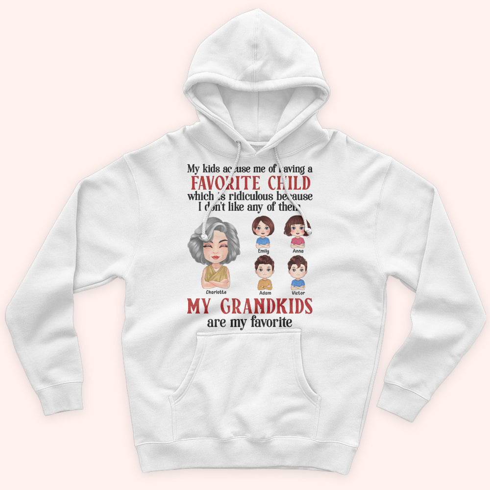 Grandma Custom Shirt My Grandkids Are My Favorite Personalized Gift