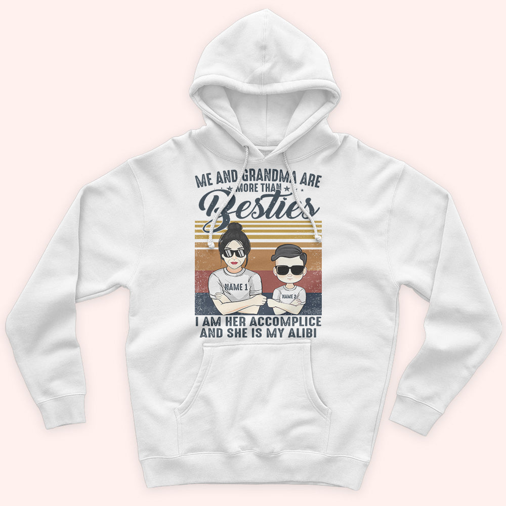 Grandma And Grandkid Custom Shirt More Than Bestie Accomplice And Alibi Personalized Gift