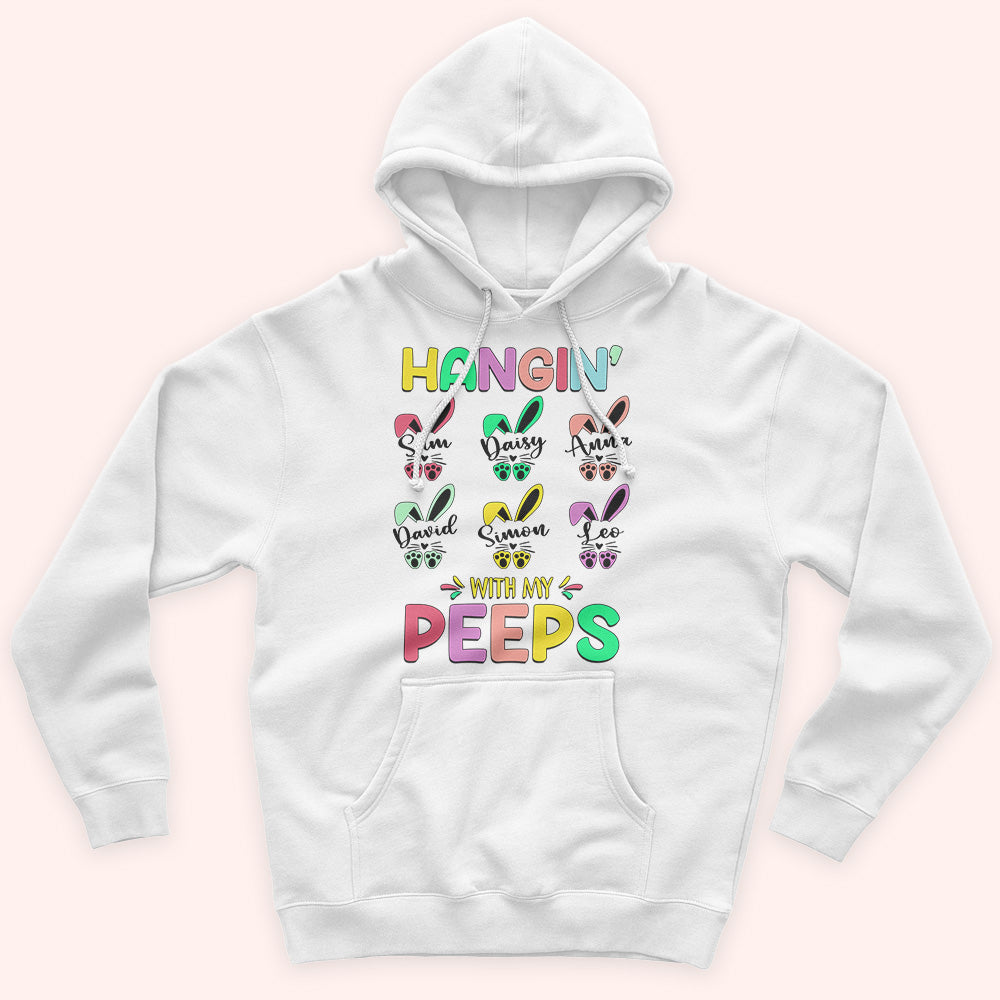 Easter Custom Shirt Grandma Hanging With My Peeps Personalized Gift