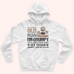 Dog Custom Shirt Simple Old Man Grumpy And Love My Dog Personalized Gift