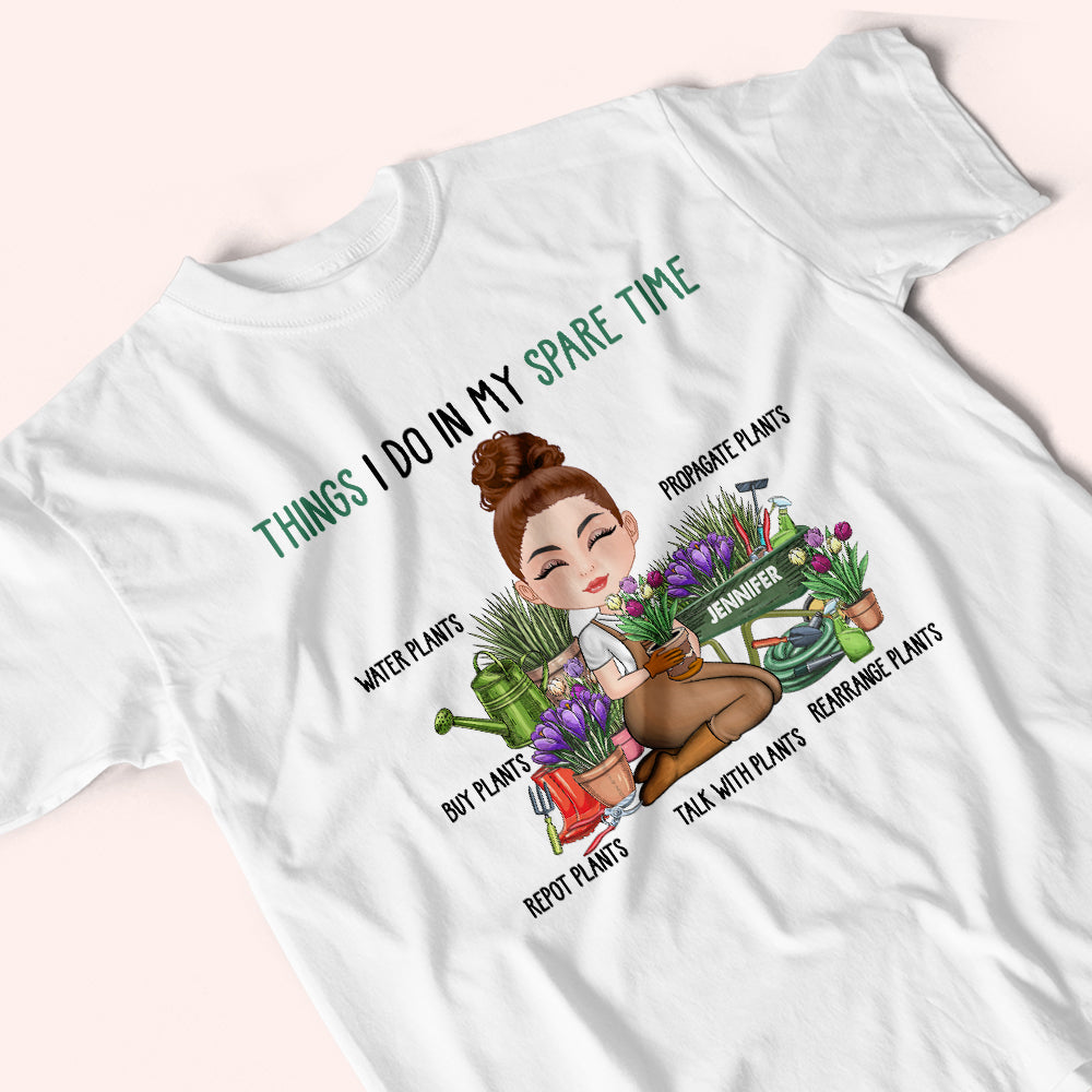 Gardening Custom Shirt Things I Do In My Spare Time Personalized Gift