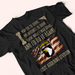 Veteran Custom Shirt I Wanted Served And I'D Do It Again Personalized Gift