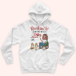 Dog Lady Custom Shirt Rockin The Dog Mom Life Personalized Gift For Dog Lover