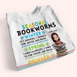 Book Reader Custom Shirt Seasonal Bookworms Personalized Gift For Book Lover