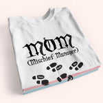 Parent Custom Shirt Mischief Manager And Mischief Supporter Personalized Gift