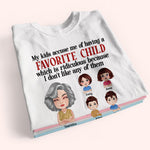 Grandma Custom Shirt My Grandkids Are My Favorite Personalized Gift