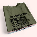 Veteran Custom Shirt I Am A Simple Man I Am A Veteran And Believe In Jesus Personalized Gift