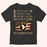 Veteran Custom Shirt I Wanted Served And I'D Do It Again Personalized Gift