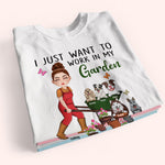 Gardening Custom Shirt Work In My Garden Hang Out With My Dogs Personalized Gift