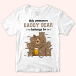 Dad Custom Shirt This Awesome Papa Bear Belongs To Personalized Father's Day Gift