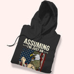 Veteran Custom Shirt Assuming I'm Just An Old Man Was Your First Mistake Personalized Gift