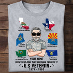 Veteran Custom Shirt Been There Done That And Damn Proud Of It Personalized Gift