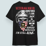 Veteran Biker Custom Shirt Sometimes I Look Back On My Life Personalized Gift