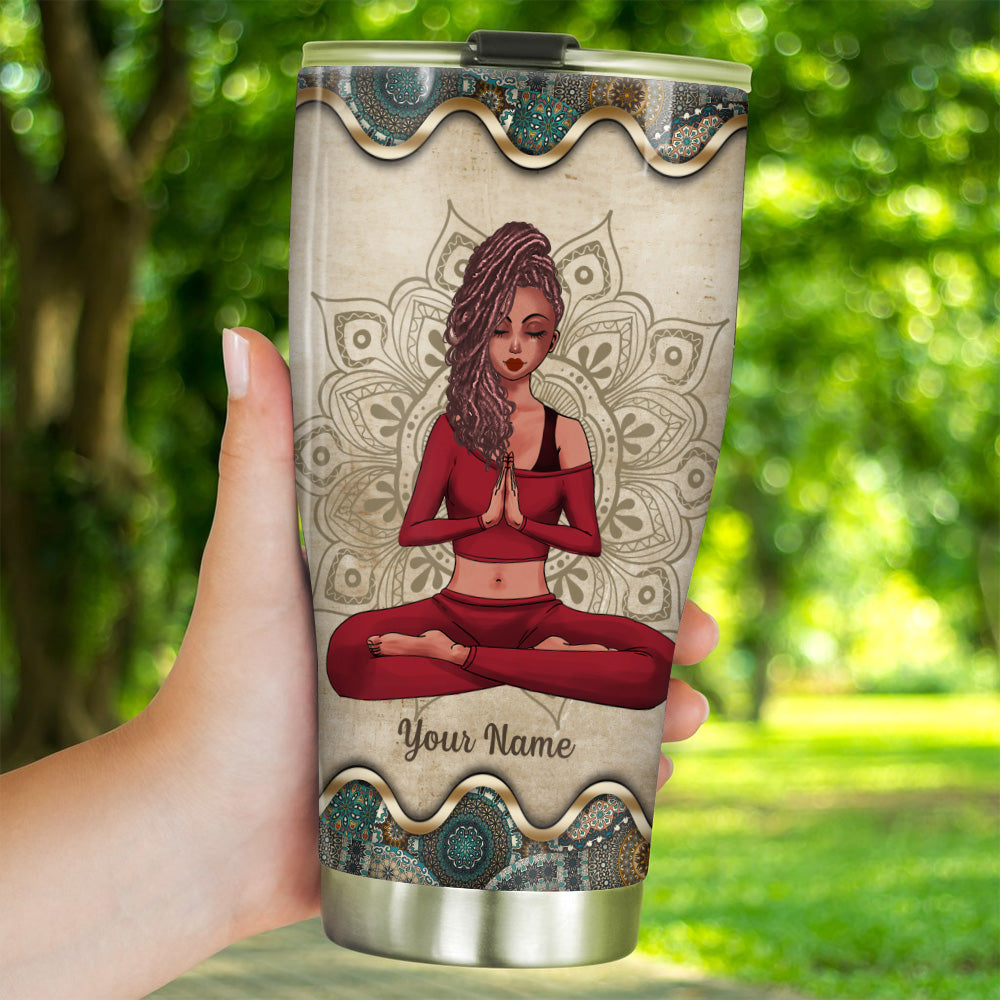 Yoga Custom Tumbler Not Sugar And Spice I'm Sage Hood And Wish A Mufuka Would Personalized Gift