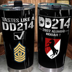 Veteran Custom Tumbler Tastes Like A DD214 Personalized Gift